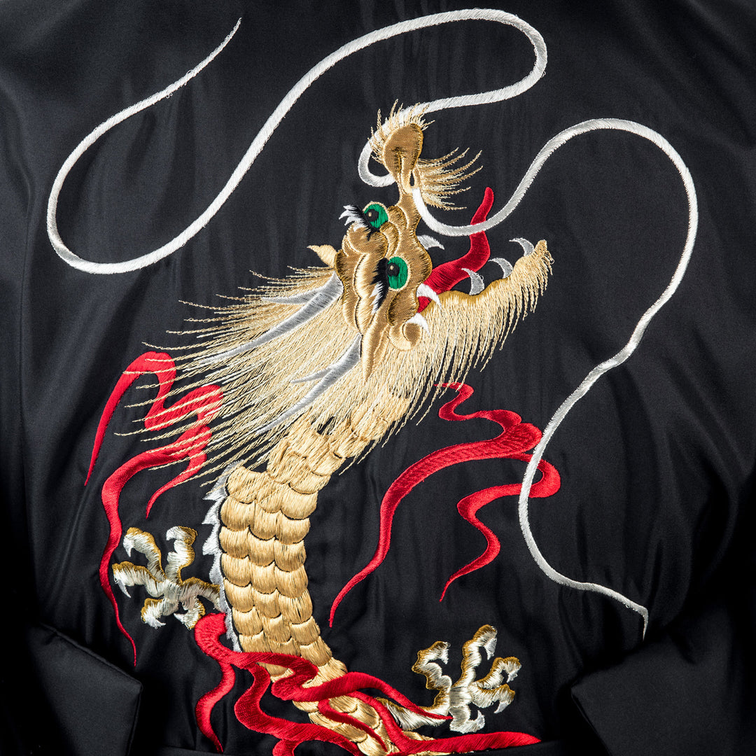 Dragon Embroided Long Kimono
