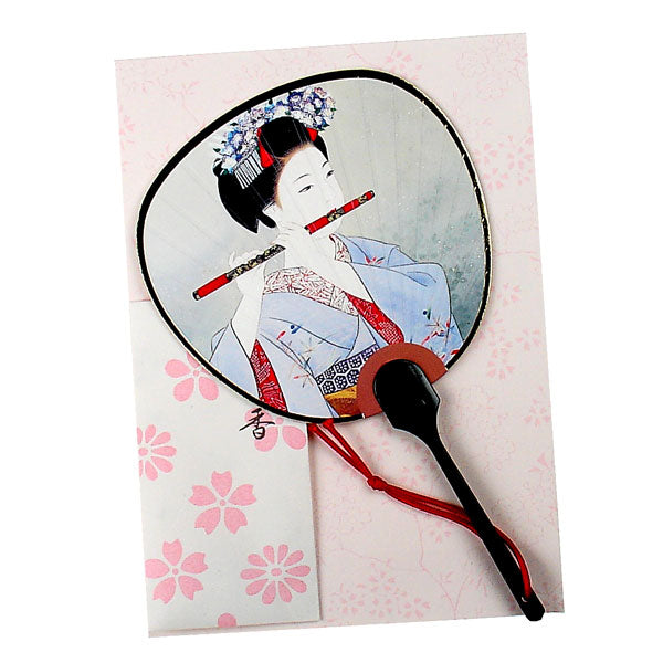 Card - Geisha with Flute