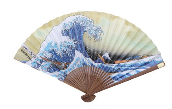 Great Wave Folding Fan