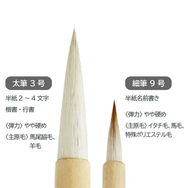 Japanese Calligraphy Brush Set Mori noTomo