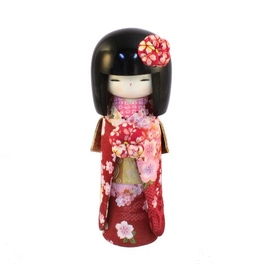 Kyo-Bijin Rote Kokeshi